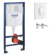 Установка для подвесного унитаза 3 в 1 Grohe Rapid SL + кнопка белая Skate Air (38722001)
