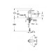 Eurosmart Cosmopolitan Змішувач для біде, одноважiльний, GROHE (32840000)
