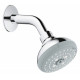 Верхній душ Grohe New Tempesta 100 з кронштейном хром  (26088001)