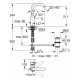 Смеситель для раковины Grohe Essence New L-Size, хром  (32628001)