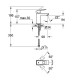 Eurocube Змішувач для раковини, одноважільний, хром, GROHE (2313200E)