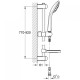 Euphoria 110 Душевий гарнітур Mono 900 мм, хром, GROHE (27267001)