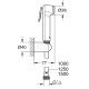 Tempesta-F Trigger Spray 30 Душевой набiр з 1 типом струменю, хром/бiлий, GROHE (27812IL1)