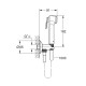 Душовий набір Grohe Tempesta-F Trigger Spray 30 з кутовим вентилем 1 вид струменя (26358000)