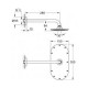 Rainshower Veris 300 Верхній душ с душовым кронштейном 286 мм, хром, GROHE (26068000)