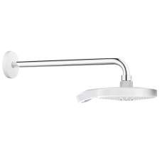 POWER&SOUL Cosmopolitan 190 верхний душ и душевой кронштейн 422 мм, цвет Moon White, Yang White, GROHE (26172LS0)