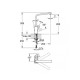 Eurocube Змішувач для кухні одноважільний, DN 15, кол. Supersteel, GROHE (31255DC0)