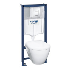 Інсталяція для унітазу Grohe SOLIDO Perfect набір 4в1 з унітазом із сидінням Soft-clos  (39186000)