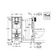 Установка для унитаза Grohe SOLIDO Perfect набор 4в1 с унитазом с мягким сиденьем Soft-close  (39186000)