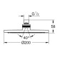 27541001 NewTempesta Cosmopolitan Верхний душ 200 мм wTempesta Cosmopolitan Верхний душ 200 мм Grohe (27541001)