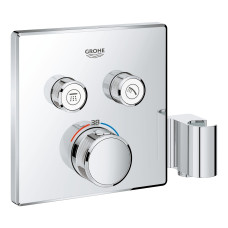 29125000 Grohtherm SmartControl Зовнішня частина термостату прихованого монтажу з вбудованим підключенням душу 2 споживачі, хром ohtherm SmartControl Зовнішня частина термостату прихованого монтажу з вбудованим підключенням душу 2 споживачі, хром (2912500