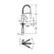 Eurocube Змішувач для кухні, одноважiльний, GROHE (31395DC0)