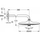 Euphoria Верхній душ 380мм, 3 види струменя, GROHE (26459000)
