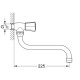 Costa L Вентиль, для раковини, настінний, GROHE (30484001)
