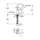 Essence New Змішувач для раковини, одноважiльний, GROHE (23541001)