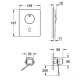 Tectron Skate змивна клавіша, інфрачервона, колір нерж.сталь, GROHE (37419SD0)