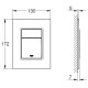 37535000 Кейс Космополитен Хром GROHE ate Cosmopolitan Клавіша Хром GROHE Grohe (37535000)
