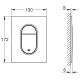 Arena Cosmopolitan Клавіша змиву (колір-матовий хром), GROHE (37624P00)