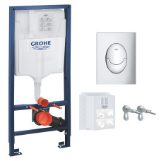 Інсталяція для підвісного унітазу 3 в 1 Grohe Rapid SL + кнопка Skate Air S (39503000)