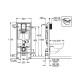 Інсталяція для підвісного унітазу GROHE Rapid SL  (39002000)