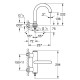 Atrio New змішувач одновадільний для ванни, настінний монтаж, хром, GROHE (32652003)