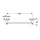 40688AL1 Essentials Держатель для полотенец, графит Grohe (40688AL1)