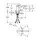 Смеситель для раковины Grohe Eurosmart 180 мм, хром  (30305001)