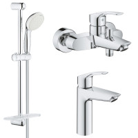 Grohe EUROSMART NEW набір змішувачів для ванни (23324003+33300003+27926001), (UA123246M0)