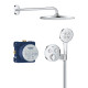 GROHTHERM SMARTCONTROLнабор скрытого монтажа с верхним душем 310 , цвет хром, GROHE (34866000)