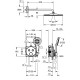 GROHTHERM SMARTCONTROLнабор скрытого монтажа с верхним душем 310 , цвет хром, GROHE (34866000)