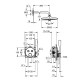 GROHTHERM SMARTCONTROLнабор скрытого монтажа с верхним душем 260 , цвет хром, GROHE (34867000)