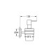 ESSENTIALS диспенсер для жидкого мыла, цвет черный матовый, GROHE (1022572430)