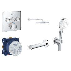 UA26415SC6Grohtherm SmartControl Набір для комплектації душа, 3 споживачі rohtherm SmartControl Набір для комплектації душа, 3 споживачі  Grohe (UA26415SC6)