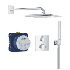 GROHTHERMнабір прихованого монтажу з верхнім душем 310 Cube, колір хром, GROHE (34870000)
