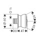 Bodyvette - бічна форсунка HANSGROHE 28466000, HANSGROHE (28466000)
