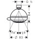 Crometta 85 multi HANSGROHE верхній душ 28425000, HANSGROHE (28425000)