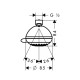 Crometta 85 Variojet HANSGROHE верхній душ 28424000, HANSGROHE (28424000)