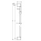 Crometta 85 Душевая штанга, 0,9 м, HANSGROHE (27609000)