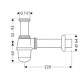 Cіфон-стакан для біде 1 / 4 хром HANSGROHE 55213000, HANSGROHE (55213000)