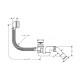 Flexaplus - злив / перелив для ванни 1 / 2 HANSGROHE 58143000, HANSGROHE (58143000)