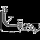 Flexaplus - злив / перелив для нестандартних ванн HANSGROHE 58141180, HANSGROHE (58141180)