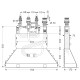 Внутрішня частина змішувача на 4 отв. на ванну HANSGROHE 13444180, HANSGROHE (13444180)