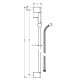 Crometta Душова штанга, 0,90 м, HANSGROHE (27614000)