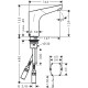 Focus Змішувач для раковини безконтактний, HANSGROHE (31172000)