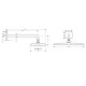 Raindance E 360 Air 1jet Верхній душ з тримачем 390 мм, хром, HANSGROHE (27376000)