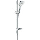 Душевой гарнитур Hansgrohe Raindance Select 120 Unica Set, хром-белый, 0,65 м