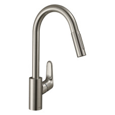 Змішувач для кухні Hansgrohe Focus M41 із душовою лійкою сатін