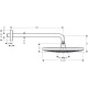 Raindance Select S-верхній душ зі стіни, хром/білий, HANSGROHE (27378400)