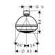 Crometta 85 Верхній душ, HANSGROHE (28423000)