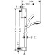 Душовий набір Hansgrohe Croma Select S Multi 0,65 м
